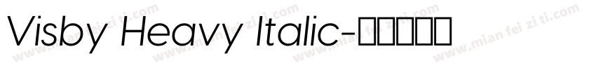 Visby Heavy Italic字体转换